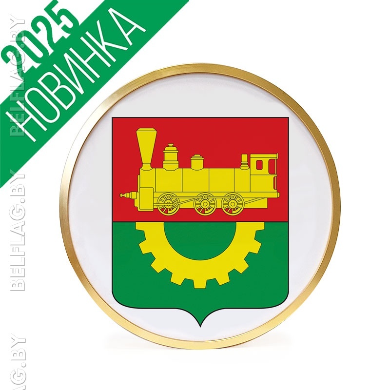 Герб г. Барановичи д. 30 см в золотой раме