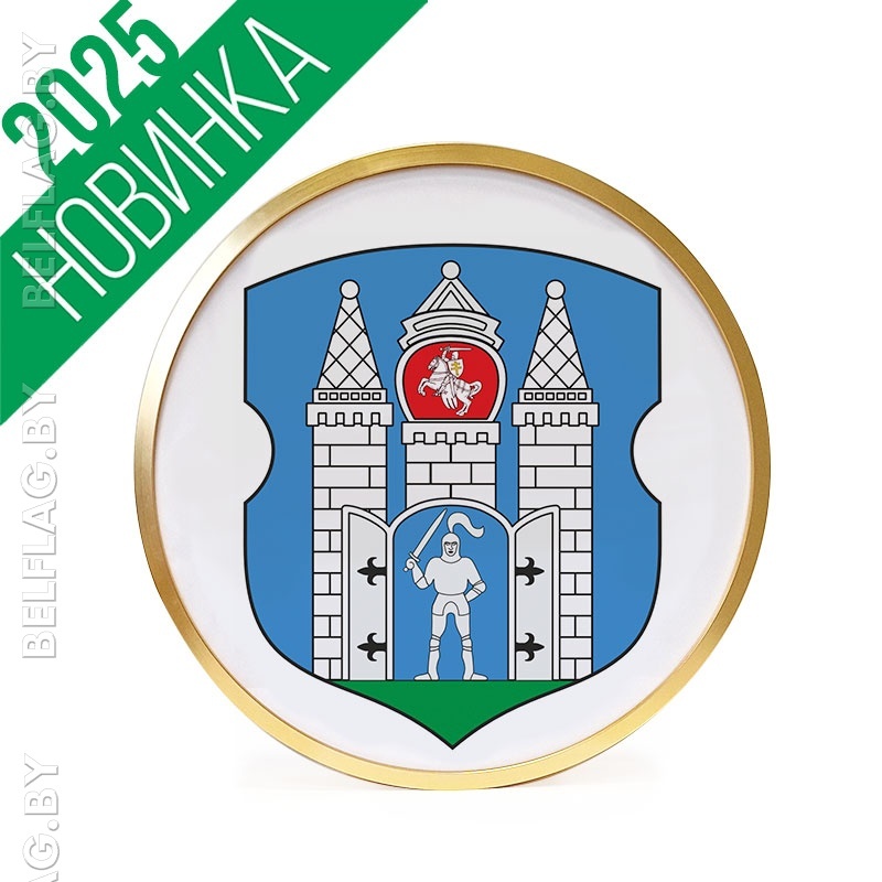 Герб г. Могилева д. 30 см в золотой раме