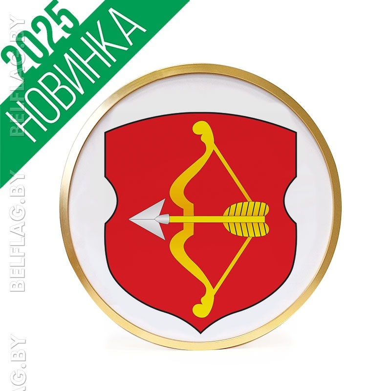 Герб г. Пинска д. 30 см в золотой раме