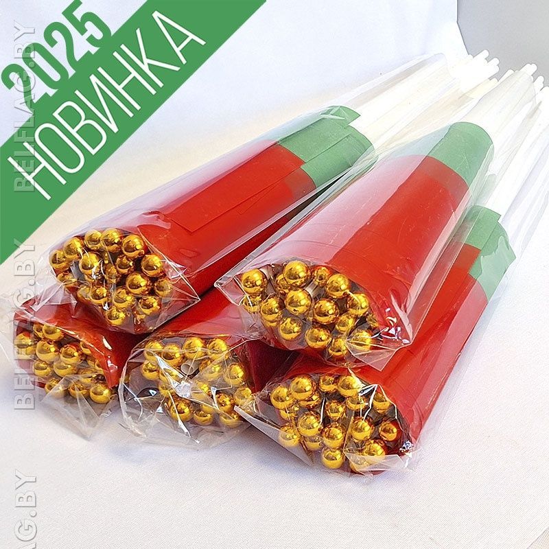 Флажок Беларуси 20×40 см с пластиковым древком 60 см и золотым наконечником