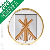 Герб г. Бобруйска д. 30 см в золотой раме Герб г. Бобруйска д. 30 см в золотой раме