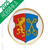 Герб г. Лида д. 30 см в золотой раме