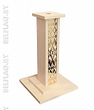 Тумба на один флаг, цвет дуб с орнаментом