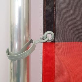 Флагшток телескоп, 5 м, с баннерным плечом на пластиковом основании