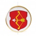 Герб г. Пинска д. 30 см в золотой раме