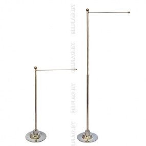 Флагшток настол. на 1 флаг 28-33 см, с баннерным плечом, серебро, DR28-16S Флагшток настол. на 1 флаг 28-33 см, с баннерным плечом, серебро, DR28-16S