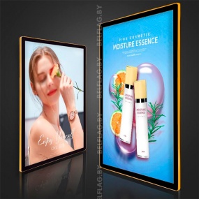 Световой короб / лайтбокс / рамка с LED-подсветкой 50×70 см, цвет золото