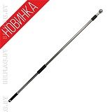 Флагшток металлический, ручной телескоп. 2,5 м, 2 секц.,  навершие шар Флагшток телескопический 2,5 м, 2 секции, с навершием шар