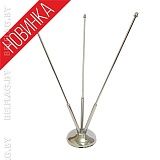 Флагшток настольный трехрожковый 32 см