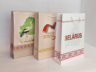 Пакет бумажный 220×320×80 мм «BELARUS / БЕЛАРУСЬ» (орнамент)