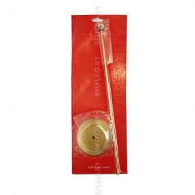 Флагшток настольный, однорожковый 30 см, с навершием шар, золото Флагшток настольный, однорожковый 30 см, с навершием шар, золото