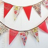 Гирлянда из треугольных флажков на день рождения 16,2 метров