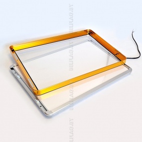 Световой короб / лайтбокс / рамка с LED-подсветкой 50×70 см, цвет золото