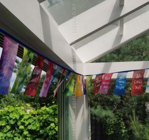 Гирлянда из прямоугольных флажков мотивационная 15 метров