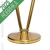 Флагшток напольный на два флага, золотой, телескопический до 3 м, с навершием