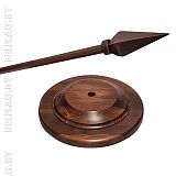 Напольная подставка для флага дерево темное