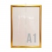 Рамка алюминиевая, защелкивающаяся, формат А1, цвет золото