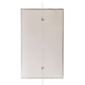 Рамка алюминиевая с прозрачным пласт. экраном на магнитах, размер 60*90см, толщина 14 мм, цвет серебро/серебро