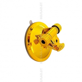 Флагшток на присоске, длиной 120см, цвет основания золото