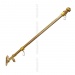 Флагшток настенный из нержавеющей стали 180 см, с кронштейном, цвет золото