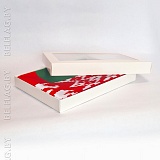 Подарочная коробка 350×250×40 мм, с окном для флага, самосборная Подарочная коробка 350×250×40 мм, с окном для флага, самосборная