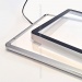 Световой короб / лайтбокс / рамка с LED-подсветкой 60×90 см, цвет серебро