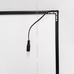 Ультра тонкая алюминиевая рамка с подсветкой А4, толщина 10мм, цвет черный