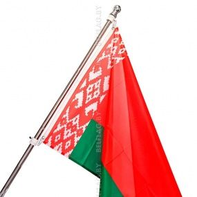 Флагшток настенный из нержавеющей стали 180 см, с кронштейном