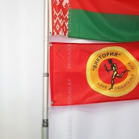 Флагшток алюминиевый 6,0 м, уличный, телескопический, с навершием шар