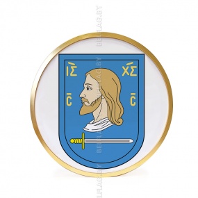 Герб г. Витебска д. 30 см в золотой раме