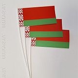 Флажок Республики Беларусь 10х20 см бумажный (100 штук) Флажок Республики Беларусь 10х20 см бумажный (100 штук)