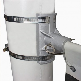 Комплект крепежа рекламного баннера на столб, рекламное поле 40х100 см