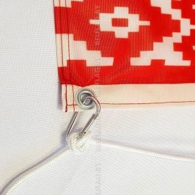 Флагшток алюминиевый 5,1 м, сборный, с механизмом подъёма флага