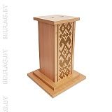 Тумба на два флага, бук Бавария с орнаментом