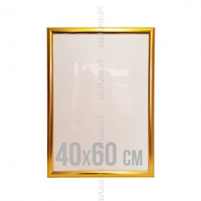 Рамка алюминиевая, защелкивающаяся, размер 400*600 мм, цвет золото