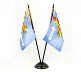 Флажки настольные двухрожковые