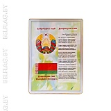 Флаг, герб и гимн Беларуси — рамка A3 (магнитный экран) Флаг, герб и гимн Беларуси — рамка A3 с магнитным экраном (золото/серебро)