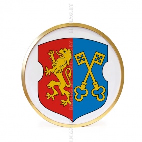 Герб г. Лида д. 30 см в золотой раме
