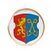 Герб г. Лида д. 30 см в золотой раме