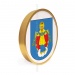 Герб г. Молодечно д. 30 см в золотой раме