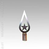 Навершие металлическое, наконечник на флагшток, никелированное