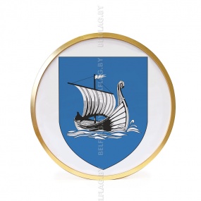 Герб г. Жлобина д. 30 см в золотой раме