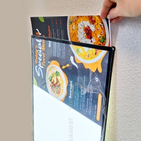 Ультра тонкая алюминиевая рамка с подсветкой А2, толщина 10мм, цвет черный