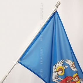 Флагшток настенный из алюминия, 180 см, с регулируемым кронштейном 