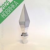 Наконечник для флагштока металлический, цвет серебро