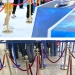 Канатная стойка с канатом 1,5 м, золото, Ø32