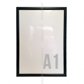 Рамка алюминиевая, защелкивающаяся, формат А1, цвет черный