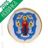 Герб г. Минска д. 30 см в золотой раме