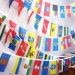 Гирлянды из прямоугольных флажков