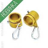 Анти-наматывающие крепления для флага, 25 мм, металл. золото Анти-наматывающие крепления для флага, 25 мм, металл. золото